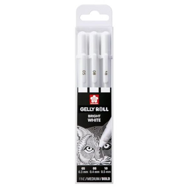 SAKURA Gelly Roll Bright White Gelstift-Set in weiß