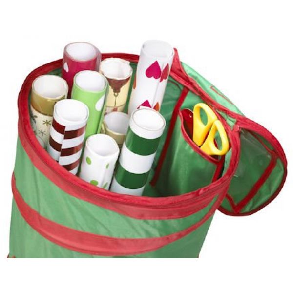 Sunware Weihnachtspapier Aufbewahrung/Weihnachtstasche für Geschenkpapier