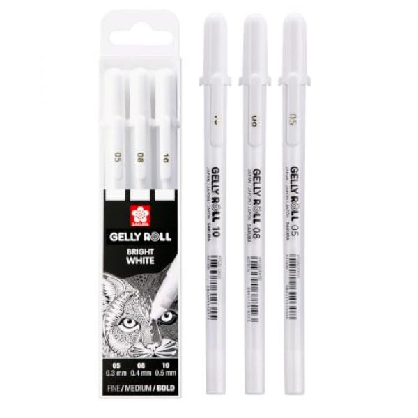 SAKURA Gelly Roll Bright White Gelstift-Set in weiß