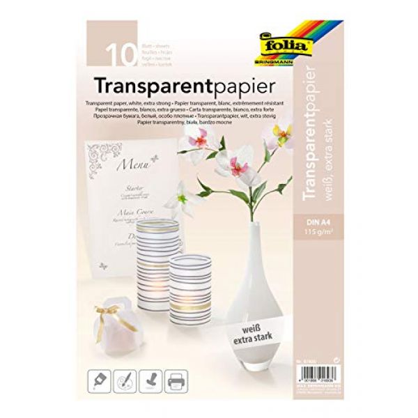 Folia Transparentpapier weiß A4