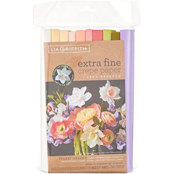 Lia Griffith Krepppapier Blumen DIY extrafein