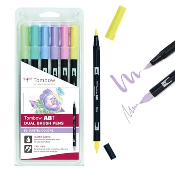 Tombow ABT Dual Brush Pen 6er Set