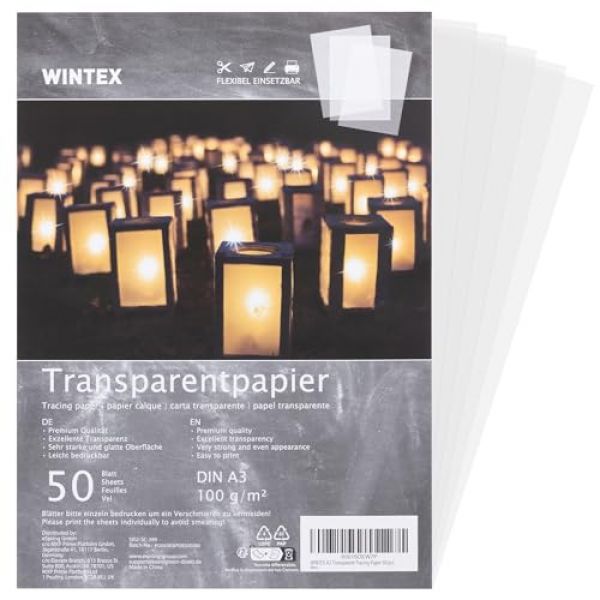 WINTEX Transparentpapier A3 weiß