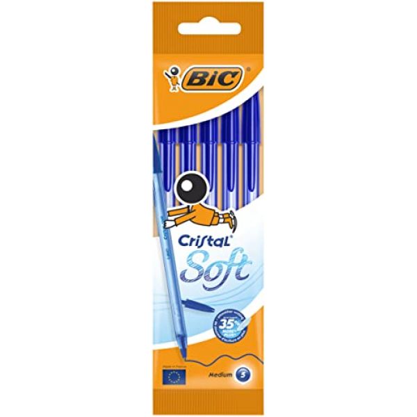BIC Kugelschreiber Soft Feel in Blau