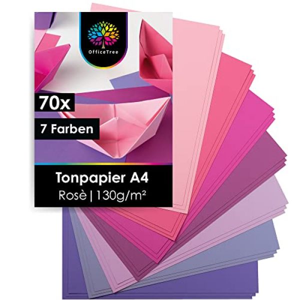 OfficeTree Bastelpapier rosa in A4