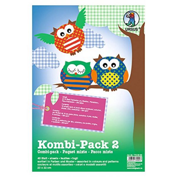 Bastelpapier bunt mit Muster