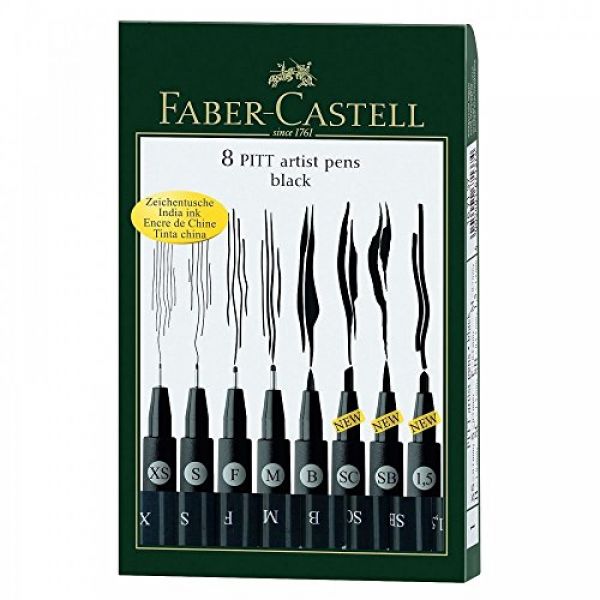 FABER Castell Pitt Artist Pen Tuschestift-Set