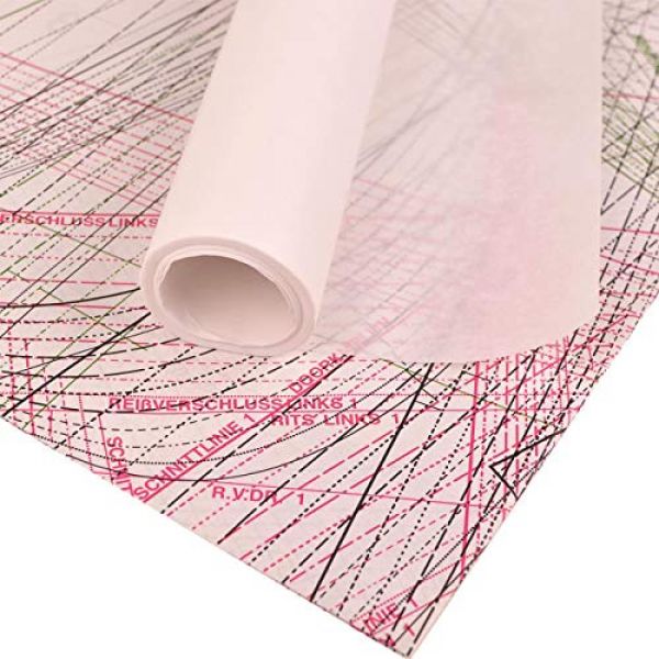 Glitzerpüppi Transparentpapier Rolle Schnittmuster Papier 1m breit