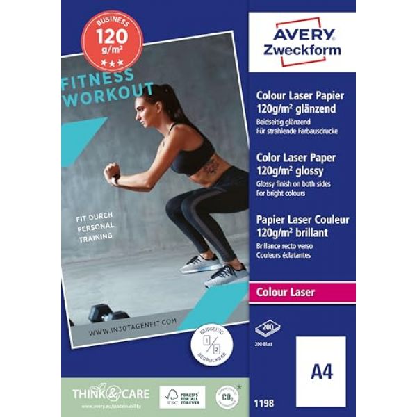 AVERY Zweckform Laser-Fotopapier 120 g/m² A4