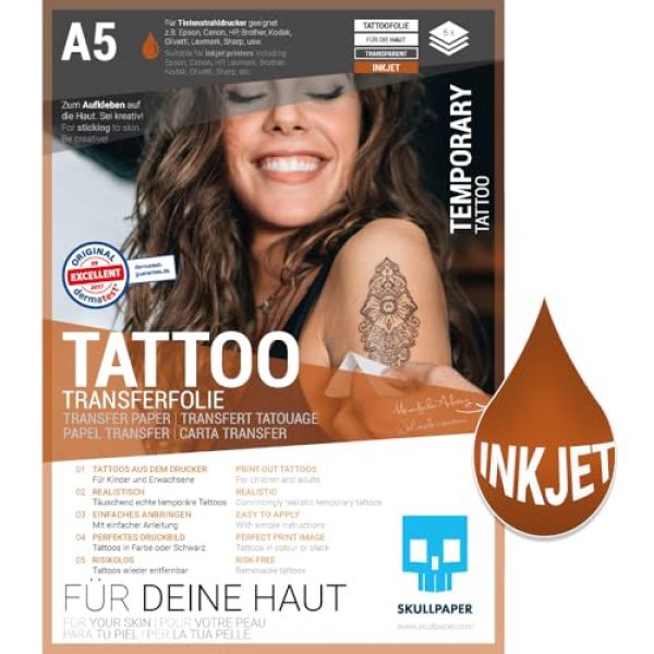 SKULLPAPER Tattoo Transferfolie für die Haut