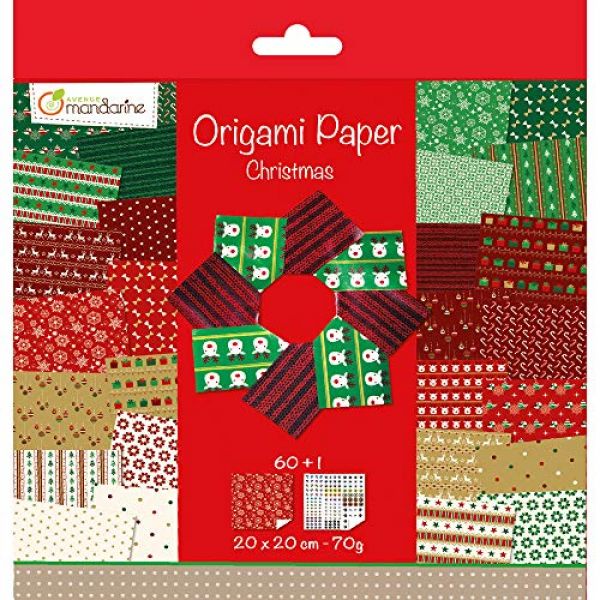 Avenue Mandarine Origami Papier Weihnachten 20x20 cm